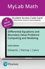 MyLab Math with Pearson EText -- 18-Week Access Card -- for Differential Equations and Boundary Value Problems : Computing and Modeling