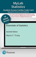 MyLab Statistics with Pearson EText 18 Week Combo Access Card -- for Essentials of Statistics