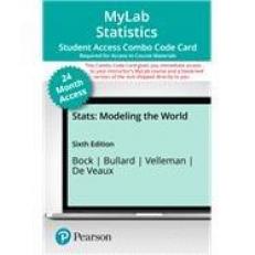 MyLab Statistics with Pearson EText -- 24-Month Combo Access Card -- for Stats : Modeling the World
