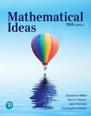 Mathematical Ideas 15th