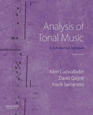 Analysis of Tonal Music : A Schenkerian Approach 4th