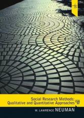 Social Research Methods : Qualitative and Quantitative Approaches 7th