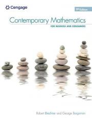 Contemporary Mathematics for Business and Consumers, 9th