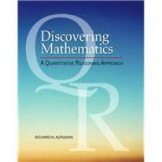 WebAssign Printed Access Card for Discovering Mathematics: A Quantitative Reasoning Approach, Single-Term 