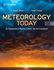 Meteorology Today: An Introduction To Weather, Climate, And The Environ 13th