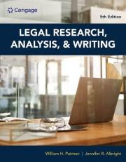 Legal Research, Analysis, and Writing 5th