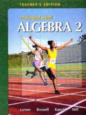 McDougal Littell Algebra 2 >TEACHERS<