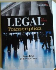 Legal Transcription 3rd