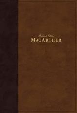 NBLA Biblia de Estudio MacArthur, Leathersoft, Café, Interior a Dos Colores, Con Índice (Spanish Edition) 