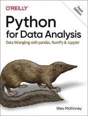 Python for Data Analysis : Data Wrangling with Pandas, NumPy, and Jupyter 3rd