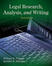 Legal Research, Analysis, and Writing 3rd