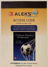ALEKS 360 ACCESS CARD (18 WEEKS) FOR COLLEGE ALGEBRA & TRIGONOMETRY