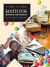 Math for Business and Finance : An Algebraic Approach 