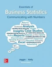 Essentials of Business Statistics : Communicating with Numbers 
