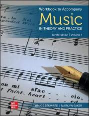 Music in Theory and Practice, Volume 1 - Workbook Only 10th