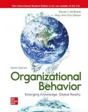 Organizational Behavior 9th Edition Steven McShane, Mary Ann Von Glinow (International Edition)