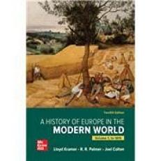 A History of Europe in the Modern World Volume 1 