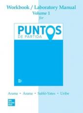 Puntos De Partida - Workbook/Laboratory Manual - Volume 1 11th