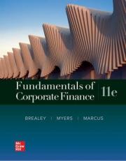 Fundamentals for Corporate Finance 