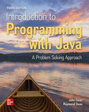 Introduction to Programming with Java: A Problem Solving Approach 3rd