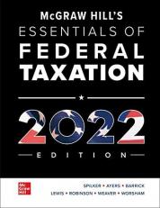 McGraw Hill's Essentials of Federal Taxation 2022 Edition 13th