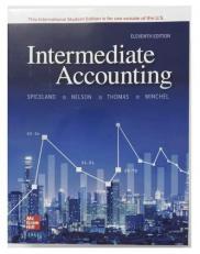 ISE Intermediate Accounting 11th Edition, David Spiceland, (Textbook only)