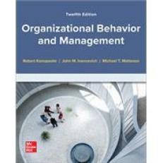 Connect Online Access for Organizational Behavior and Management 12th