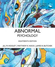 ABNORMAL PSYCHOLOGY GLOBAL EDITION 18th