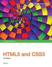 New Perspectives HTML5 and CSS3 : Comprehensive 7th