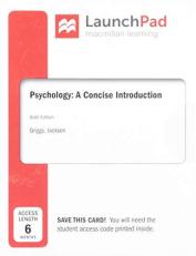 LaunchPad for Psychology: a Concise Introduction (1-Term Access)