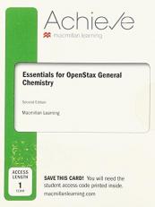Achieve Essentials for OpenStax General Chemistry (1-Term Access)