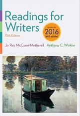 Readings for Writers, 2016 MLA Update 15th