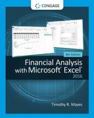 Financial Analysis with Microsoft Excel 2016, 8E