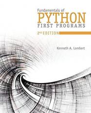 Fundamentals of Python : First Programs