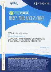OWLv2 with MindTap Reader & Student Solutions Manual eBook, 1 term (6 months) Printed Access Card for Zumdahl/DeCoste's Introductory Chemistry