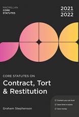 Core Statutes on Contract, Tort and Restitution 2021-22