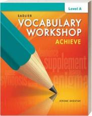 Vocabulary Workshop Achieve Teacher's Edition Level C 