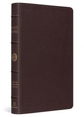 ESV Large Print Thinline Reference Bible (Top Grain Leather, Brown) 
