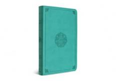 ESV Large Print Value Thinline Bible (TruTone, Turquoise, Emblem Design) 