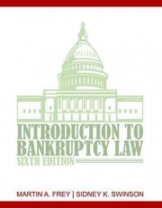 Introduction to Bankruptcy Law 6th