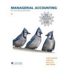 Managerial Accounting for Undergraduates with Access 3rd