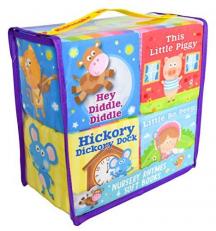 Nursery Rhymes: 4 Soft Cloth Books-Babies and Toddlers will Love to Discover Beloved Nursery Rhymes with this Enchanting Set of Four Adorable Stackable Books (Soft Block Books)