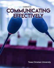 COMM 10123: Communicating Effectively 