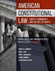 American Constitutional Law : Liberty, Community, and the Bill of Rights Volume 2 4th