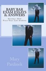Baby Bar Exam Essays and Answers : October 2016 First-Year Law Student