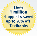 Over 1 million shopped and saved up to 90% off textbooks.