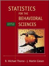 Statistics for the Behavioral Sciences 4th