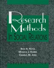 Research Methods in Social Relations 7th