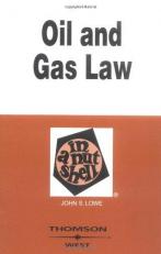 Oil and Gas Law in a Nutshell 4th