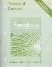 Precalculus Graphical, Numerical, Algebraic : Printed Test Bank 7th